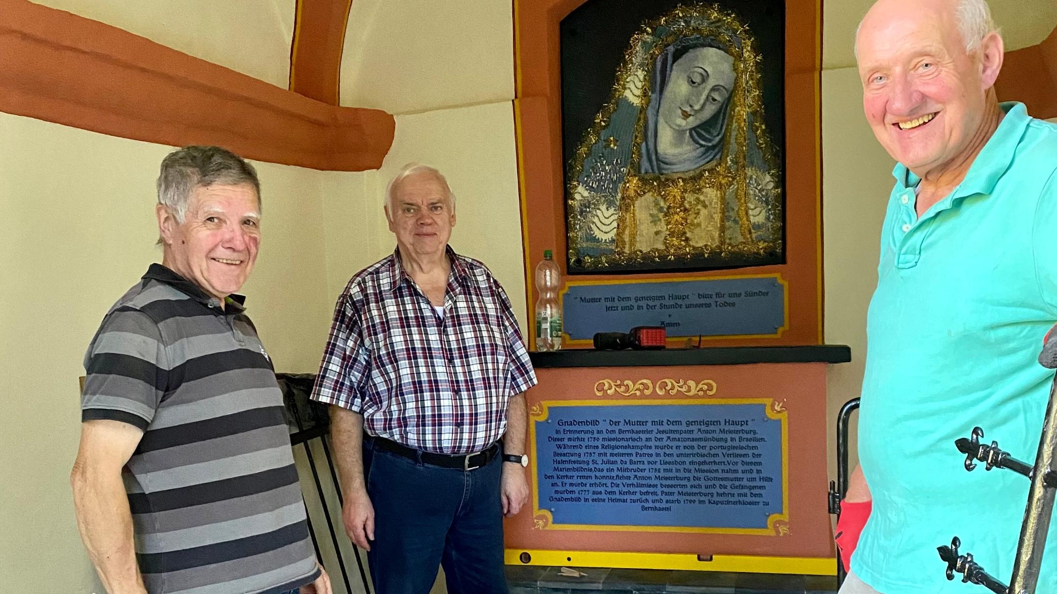 Roland Gaub, Wolfgang Gilles und Erich Wilbert vom Verwaltungsrat der KIrchengemeinde St. Michael in Bernkastel
