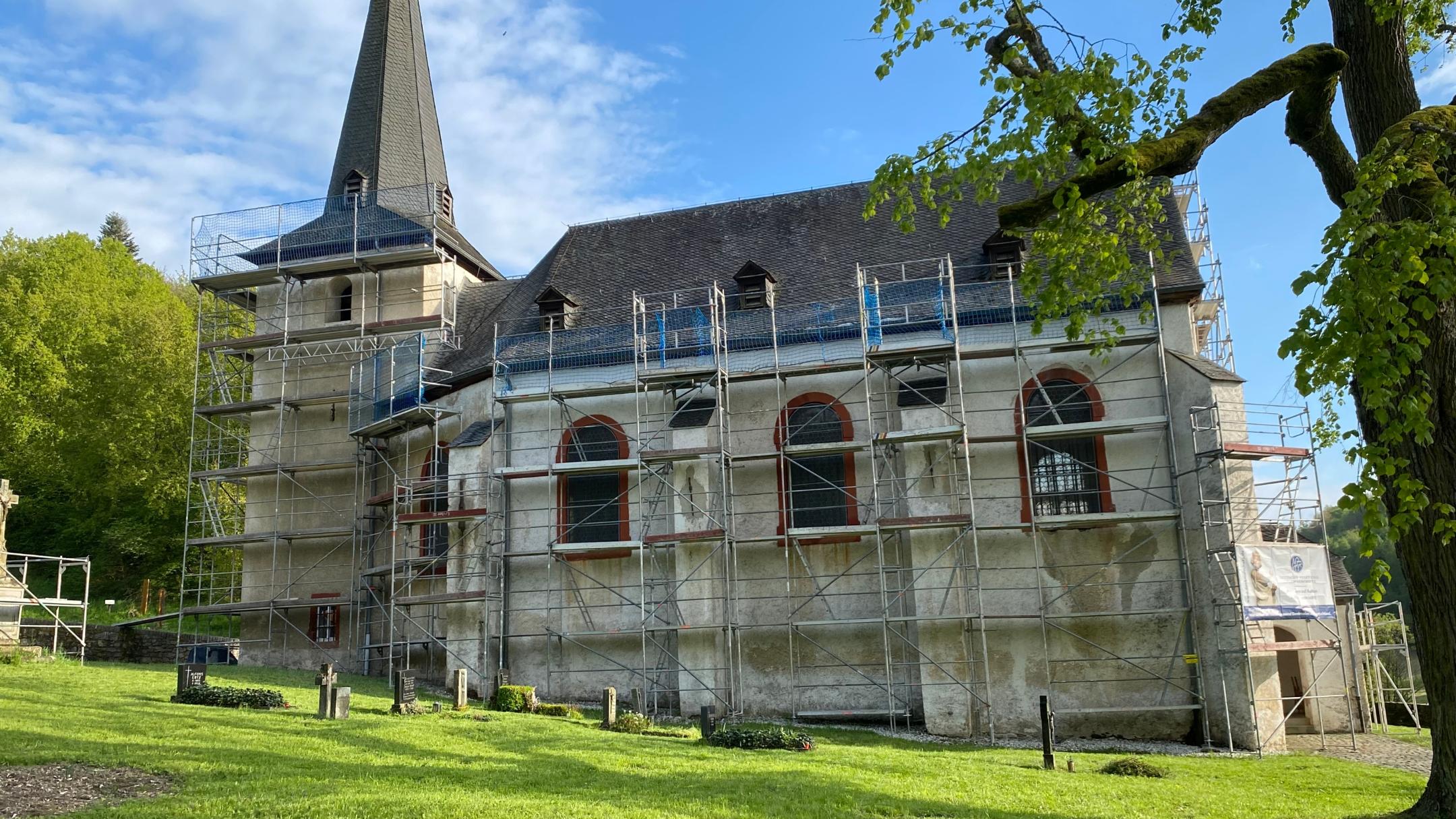Außenrenovierung 2024 Walholzkirche