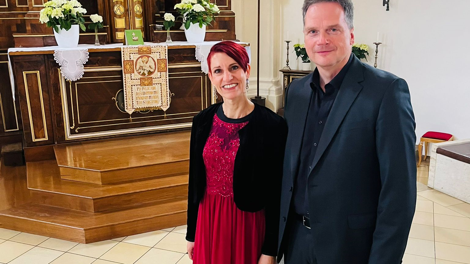 Manuela Meyer (Sopran) und Dr. Michael Meyer (Orgel)