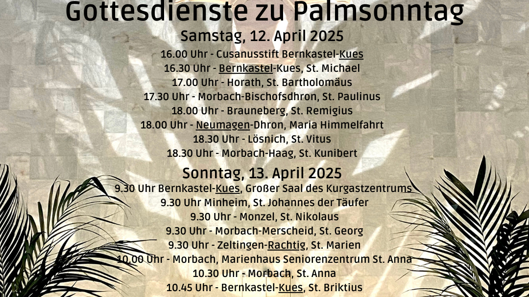 20250409 Gottesdienste Palmsonntag