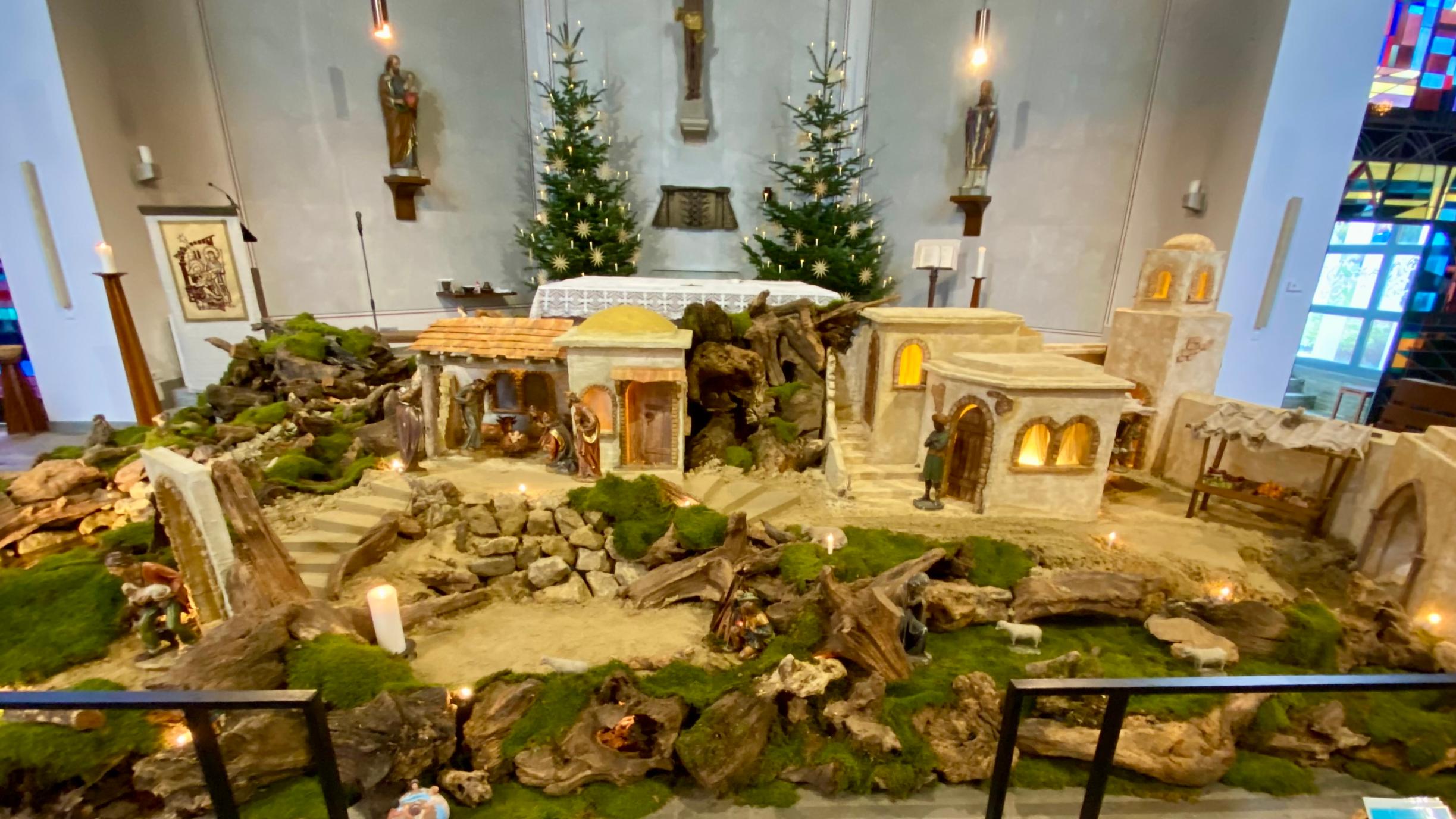 Weihnachtskrippe 2021 St. Lambertus Noviand