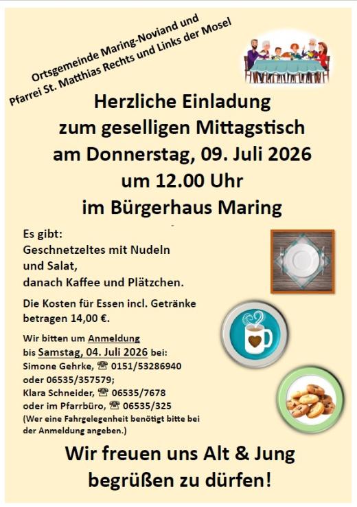 2026-09-07 Plakat Mittagessen Ma-No