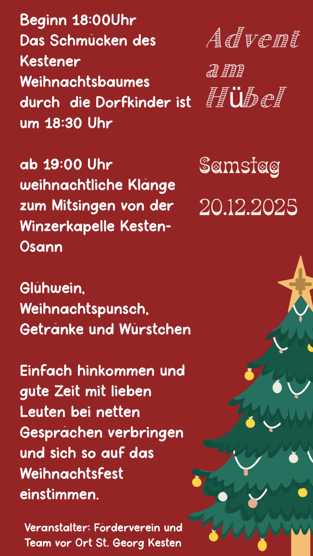 Adventsabend Am Hübel